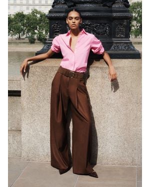 ME+EM Wide Leg Trouser - Black