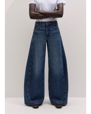 ME+EM Extremely Wide Tapered Jean - Blue