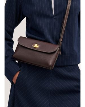 ME+EM The Small Leather Pouch - Blue