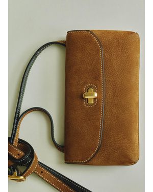 ME+EM The Small Leather Pouch - Blue