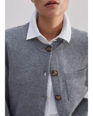 ME+EM Merino Cashmere Cardigan - Grey