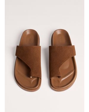 ME+EM Asymmetric Footbed Sandal - Natural