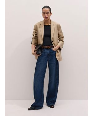 ME+EM Exaggerated Tapered Jean Authentic Dark Wash - Blue
