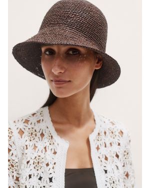 ME+EM Raffia Hat - Brown