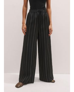 ME+EM Fluid Stripe Track Pant - Black