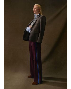 ME+EM Regular-Length Convertible Side Stripe Pant - Brown