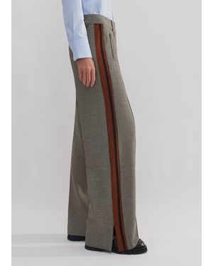 ME+EM Dogtooth Side Stripe Pant - Multicolour