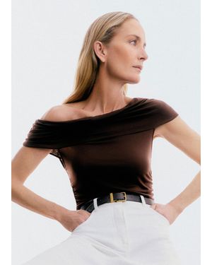 ME+EM Off-The-Shoulder Top - Black