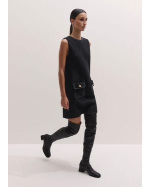 ME+EM Bound Mini Shift Dress - Black