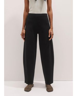 ME+EM Milano Knit Extreme Seam Trouser - Black