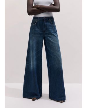 ME+EM Super Wide Baggy Jean - Blue