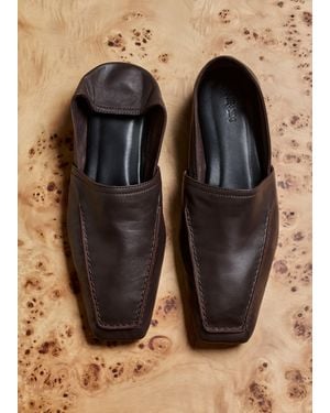 ME+EM Square Toe Soft Loafer - Black