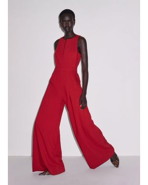 ME+EM Tailored Wide Leg Jumpsuit Ruby
