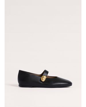 ME+EM Mary-Jane Ballet Flat - White