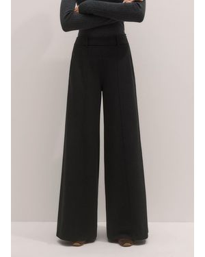 ME+EM Tailored Wide-Leg Trouser - Black