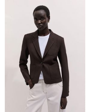 ME+EM Fitted Patch Pocket Blazer - Multicolour