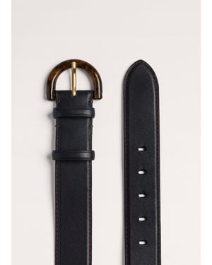 ME+EM 40Mm Resin Buckle Belt-Chocolate - Black