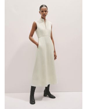 ME+EM Day-To-Evening Sleeveless Midi Dress - Natural