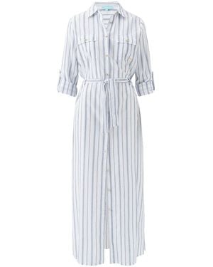 Melissa Odabash Darcy Stripe Dress - White