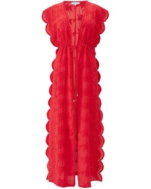 Melissa Odabash Talitha Kaftan - Red