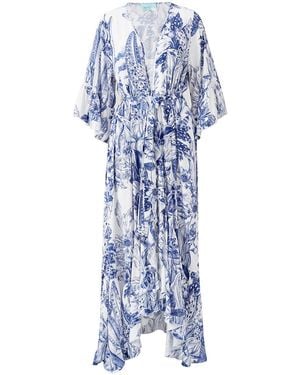 Melissa Odabash Manon Paloma Kaftan - Blue