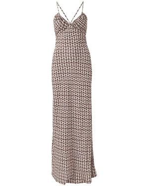 Melissa Odabash Jacey Chain Dress - Brown