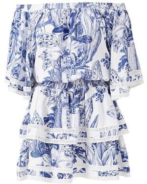Melissa Odabash Micha Paloma Dress - Blue