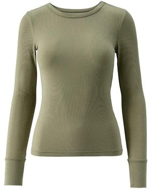 Melissa Odabash Exclusive Charlie Long Sleeve Top - Green