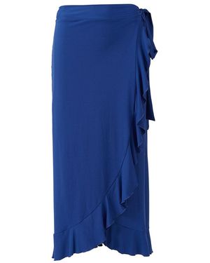 Melissa Odabash Cassidy Marine Skirt - Blue