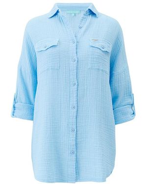 Melissa Odabash Elena Oasis Top - Blue