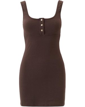Melissa Odabash Exclusive Zoe Coffee Dress - Brown