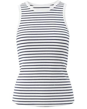 Melissa Odabash Exclusive Frankie Stripe Tank - Gray