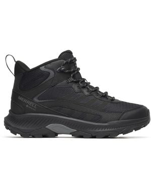 Merrell Mens Speed Strike 2 Mid Waterproof Shoes - Black