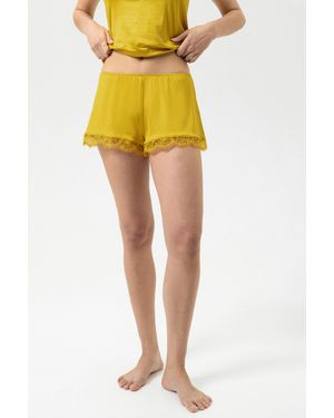 Mey French Knicker Serie Shine Lace Golden Spice - Gelb