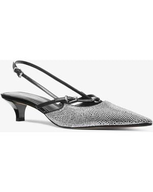 MICHAEL Michael Kors Mk Selina Embellished Slingback Pump - White
