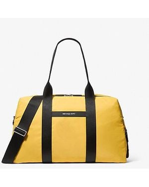 Michael Kors Lautner Large Nylon Weekender Bag - Metallic