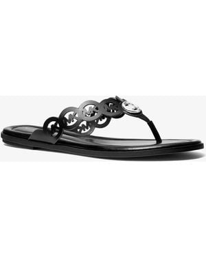 Michael Kors Janie Thong Flip Flops - Black
