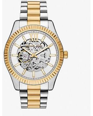 Michael Kors Mk Oversized Lexington Two-Tone Watch - Metallic