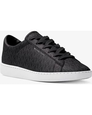 Michael Kors Mk Reign Signature Logo Trainers - Black