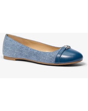 MICHAEL Michael Kors Mk Mandy Denim Ballet Flat - Blue
