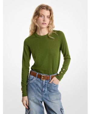 MICHAEL Michael Kors Mk Merino Wool Jumper - Green