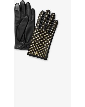 MICHAEL Michael Kors Mkguante De Piel Con Tachuelas - Negro