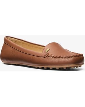 MICHAEL Michael Kors Michael Kors Eve Leather Moccasin - Brown