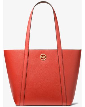 Michael Kors Borsa tote Hadleigh grande in pelle martellata - Rosso