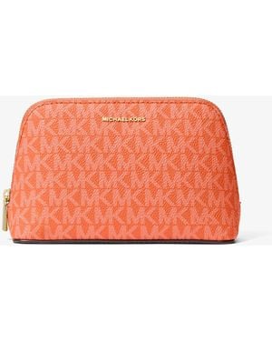 MICHAEL Michael Kors Mk Jet Set Small Signature Logo Travel Kit - Orange