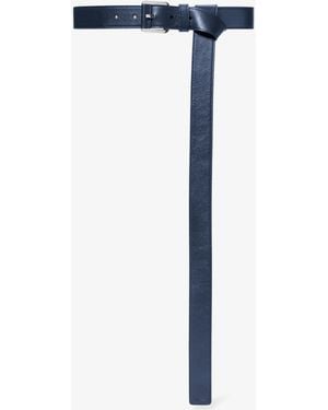 Michael Kors Jodi Leather Trouser Belt - Blue