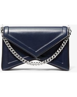 Michael Kors Mk Borsa A Spalla Manhatta - Blu