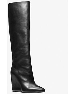 Michael Kors Jodi Leather Tall Boot - Black