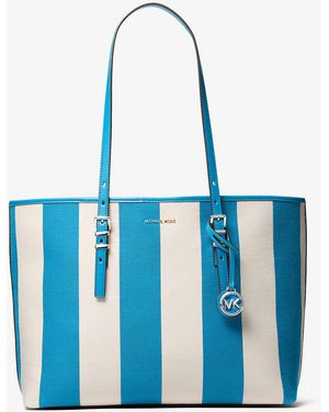 MICHAEL Michael Kors Mkbolso Tote Quinn Grande De Lona A Rayas - Azul
