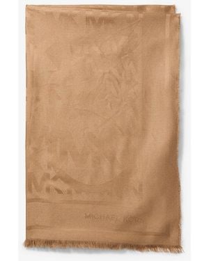 Michael Kors Outlet Mkpañuelo De Jacquard Con Logotipo - Neutro
